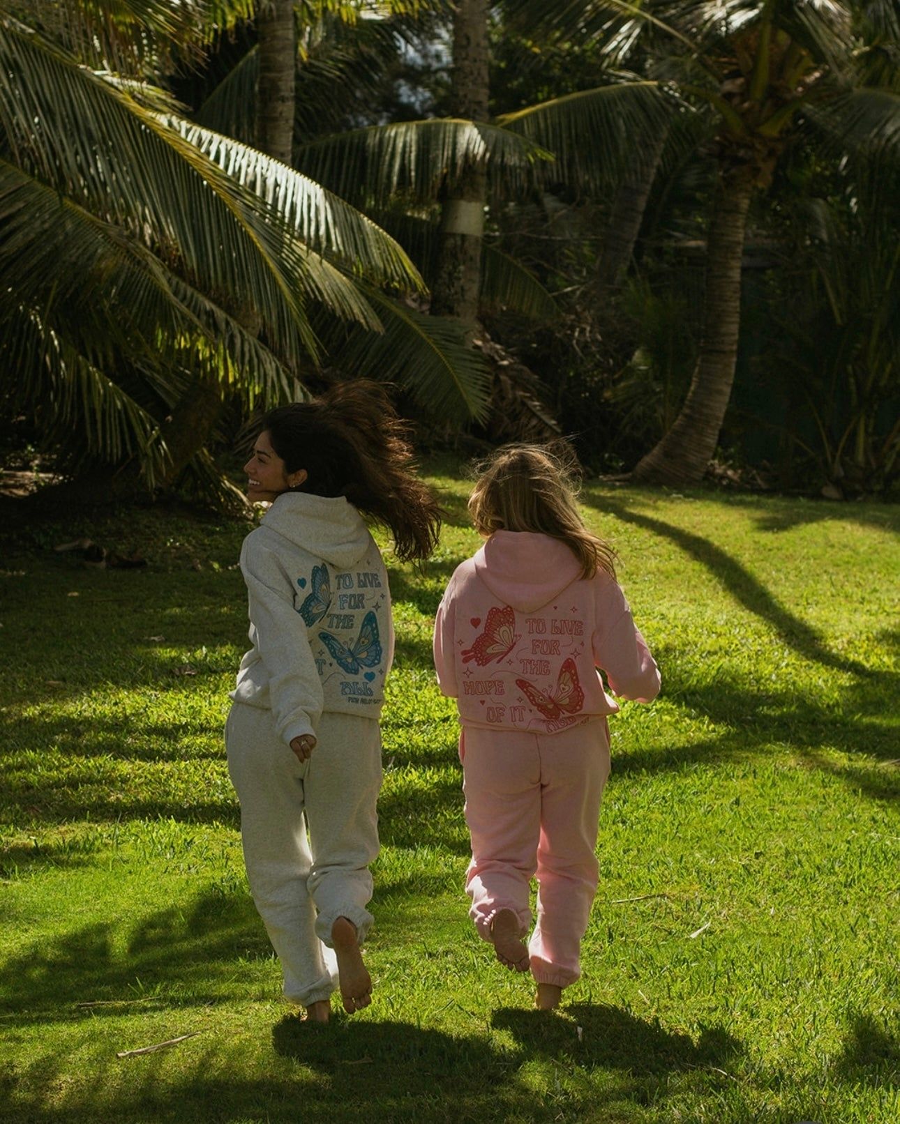 White Pink Palm Puff Puff Sweatpants | 835ZVFJIE